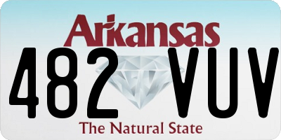 AR license plate 482VUV
