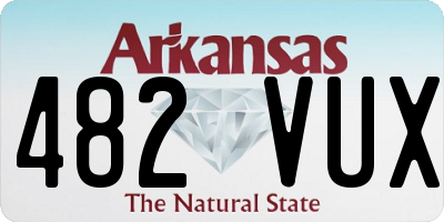 AR license plate 482VUX