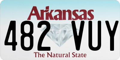 AR license plate 482VUY