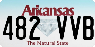 AR license plate 482VVB