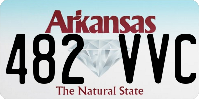 AR license plate 482VVC