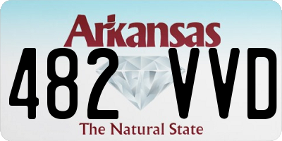AR license plate 482VVD