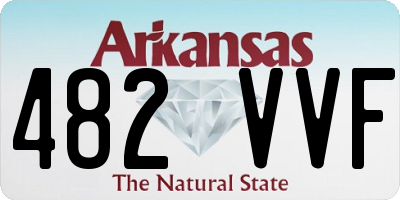 AR license plate 482VVF