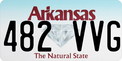 AR license plate 482VVG