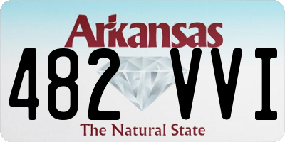 AR license plate 482VVI