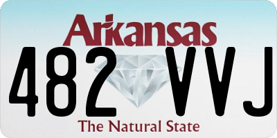 AR license plate 482VVJ