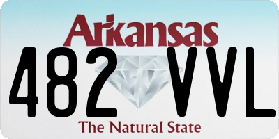 AR license plate 482VVL