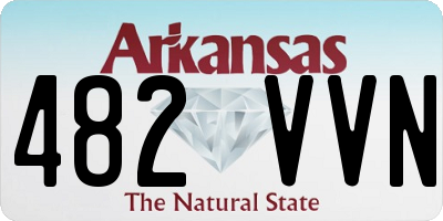 AR license plate 482VVN