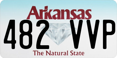 AR license plate 482VVP