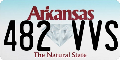 AR license plate 482VVS