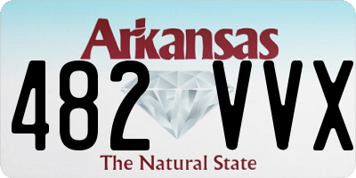 AR license plate 482VVX