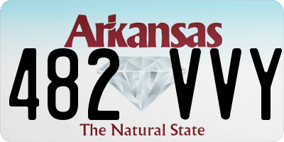 AR license plate 482VVY