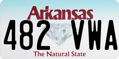 AR license plate 482VWA
