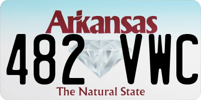 AR license plate 482VWC
