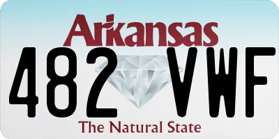AR license plate 482VWF