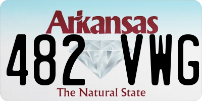 AR license plate 482VWG
