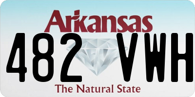AR license plate 482VWH