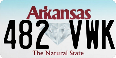 AR license plate 482VWK