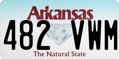 AR license plate 482VWM