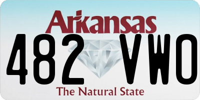 AR license plate 482VWO