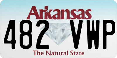 AR license plate 482VWP