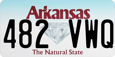 AR license plate 482VWQ