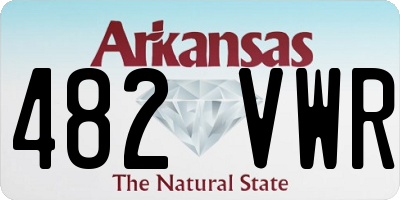 AR license plate 482VWR