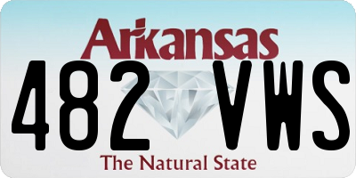 AR license plate 482VWS