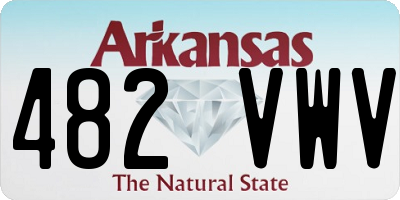 AR license plate 482VWV