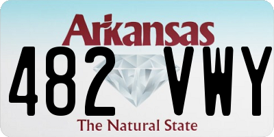 AR license plate 482VWY