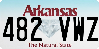 AR license plate 482VWZ