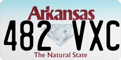 AR license plate 482VXC