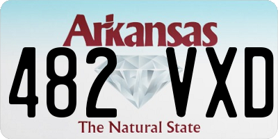 AR license plate 482VXD