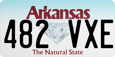 AR license plate 482VXE