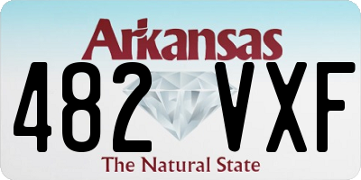 AR license plate 482VXF