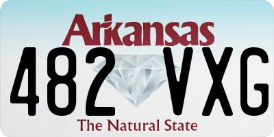 AR license plate 482VXG
