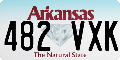 AR license plate 482VXK