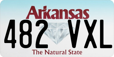 AR license plate 482VXL