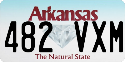 AR license plate 482VXM