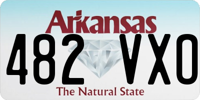 AR license plate 482VXO