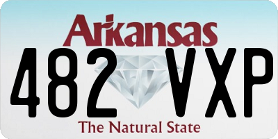 AR license plate 482VXP