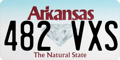 AR license plate 482VXS