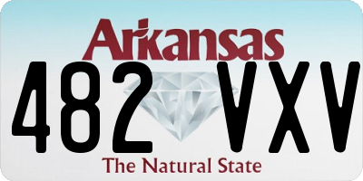 AR license plate 482VXV