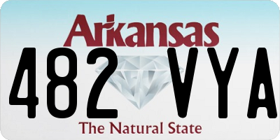 AR license plate 482VYA