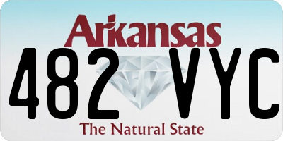 AR license plate 482VYC
