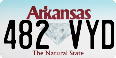 AR license plate 482VYD