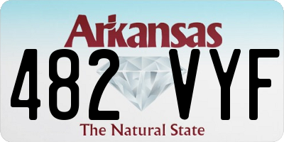 AR license plate 482VYF