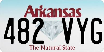 AR license plate 482VYG
