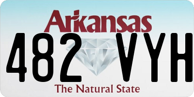 AR license plate 482VYH