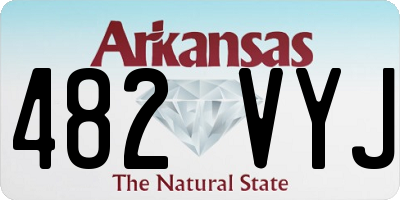 AR license plate 482VYJ